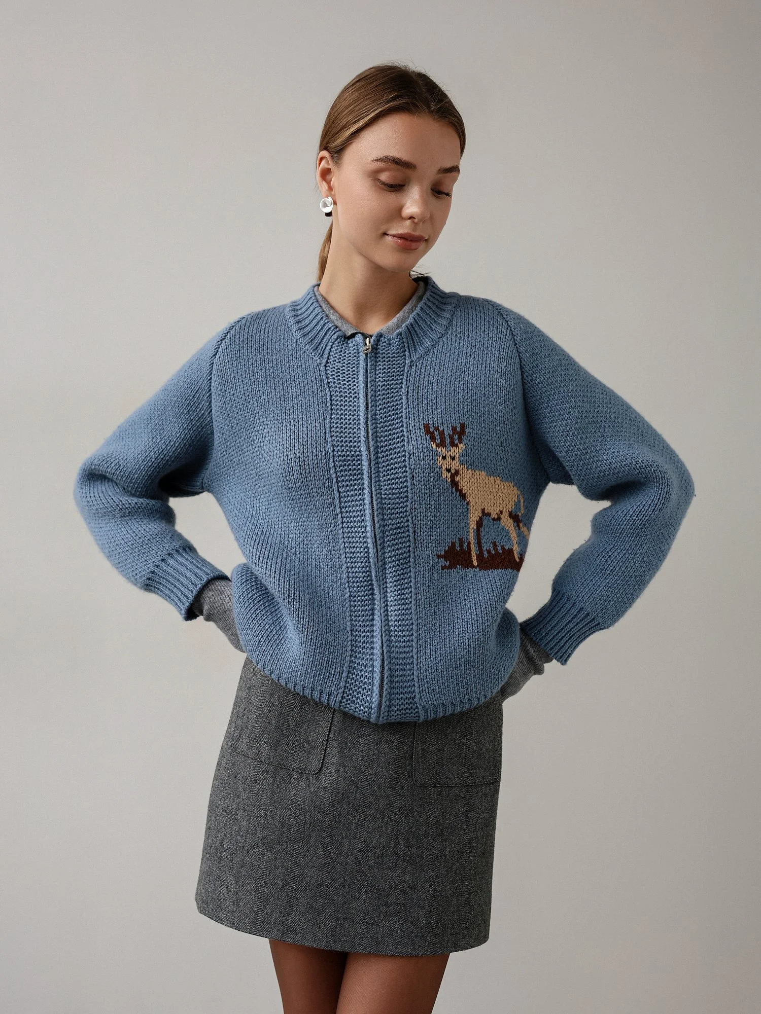 Кардиган (onesize (42-46RU), пыльно-синий). Избражение № 1