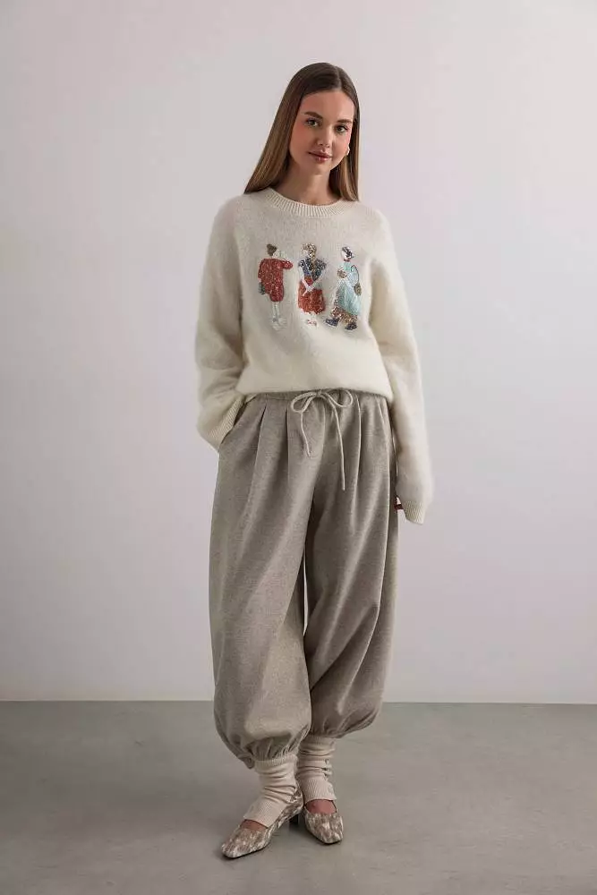 Брюки (S (42RU), бежевый). Изображение № 1