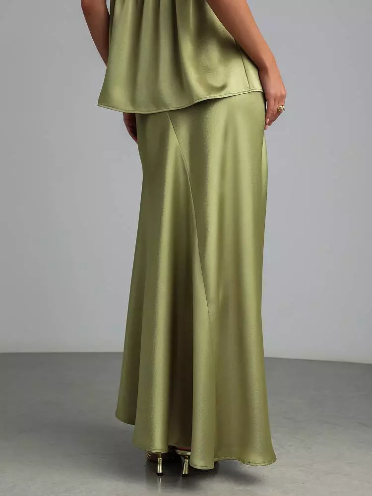 Юбка (S (42RU), оливковый). Изображение № 4