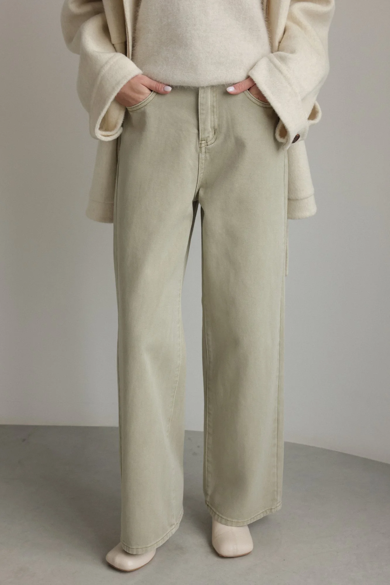 Джинсы (M (44RU), светло-оливковый). Избражение № 2