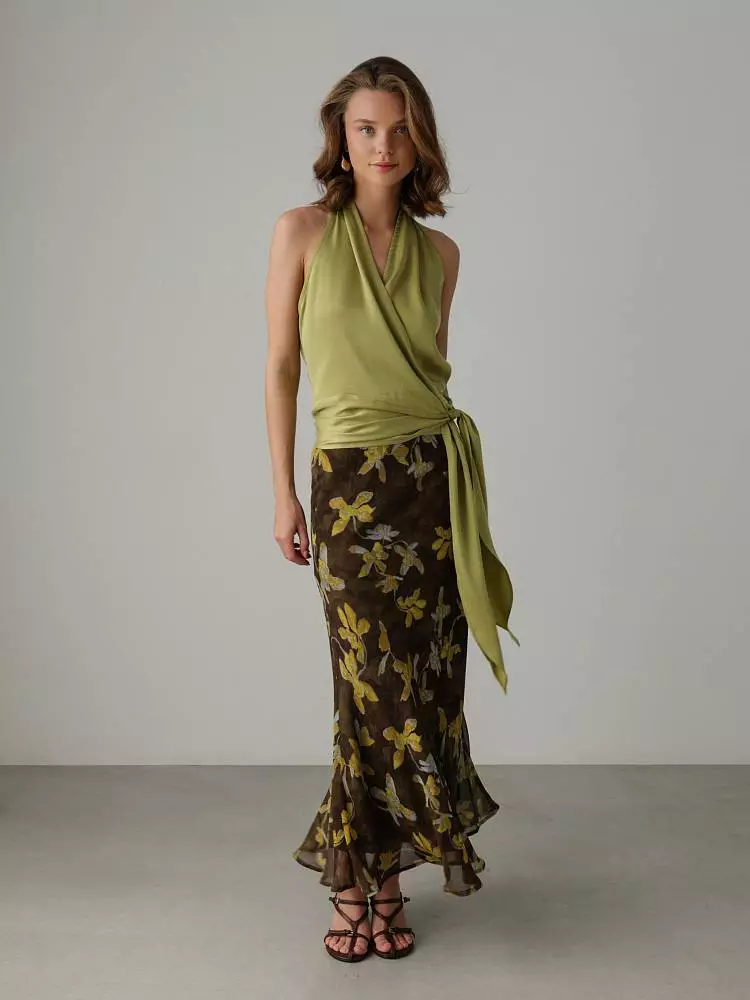 Топ (onesize (42-46RU), золотистая олива). Изображение № 3