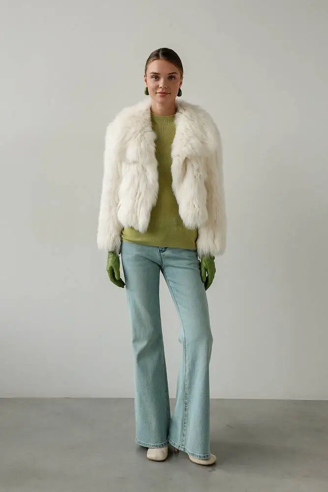 Шуба (onesize (40-44RU), молочный). Изображение № 2