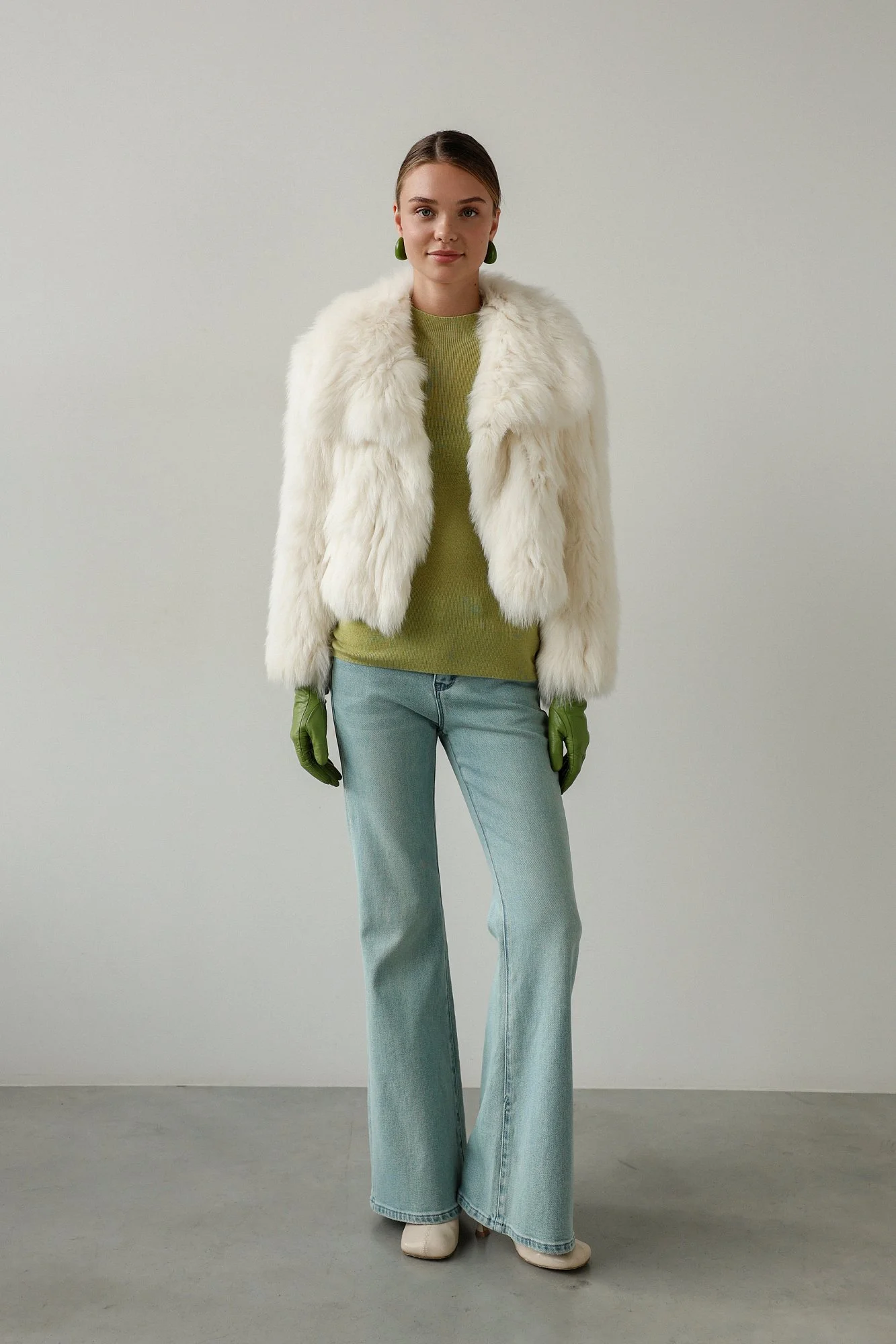 Шуба (onesize (40-44RU), молочный). Избражение № 2