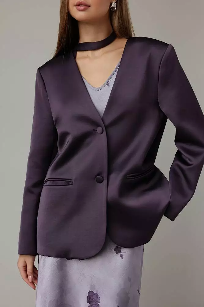 Пиджак (onesize (42-46RU) сливовый). Изображение № 2