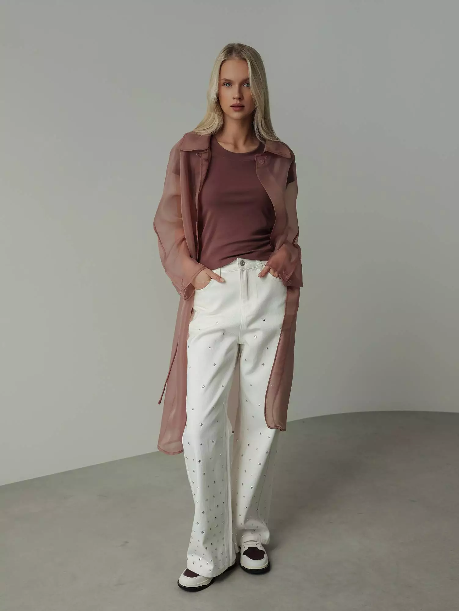 тренч (темно-пудровый). Избражение № 1