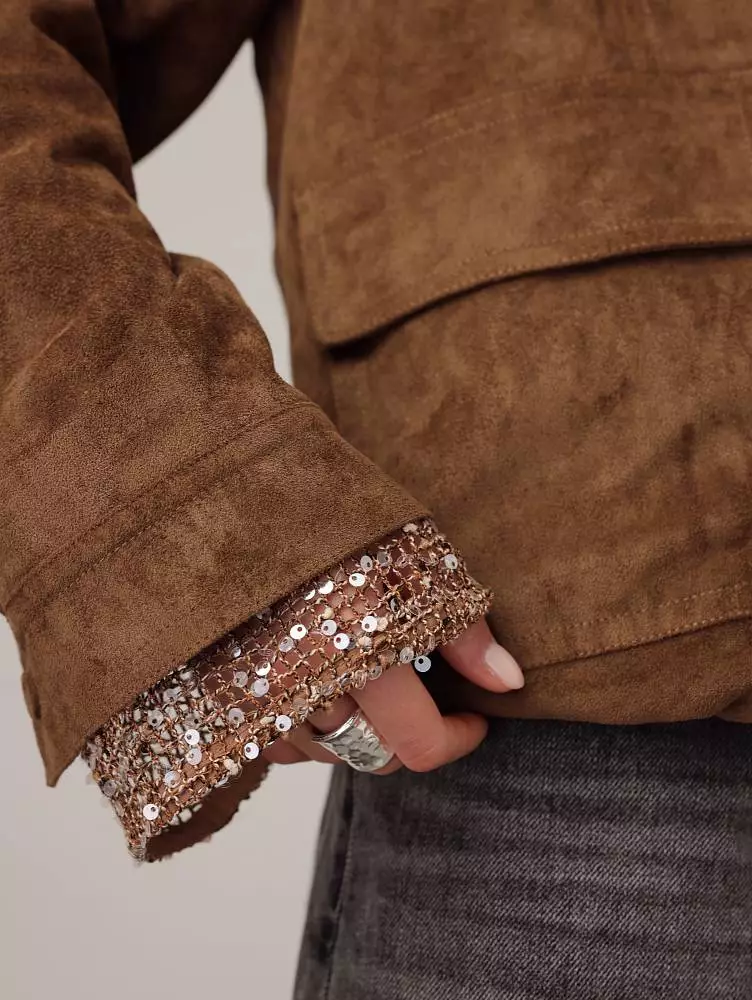 Куртка (onesize (42-46RU), коричневый). Изображение № 4