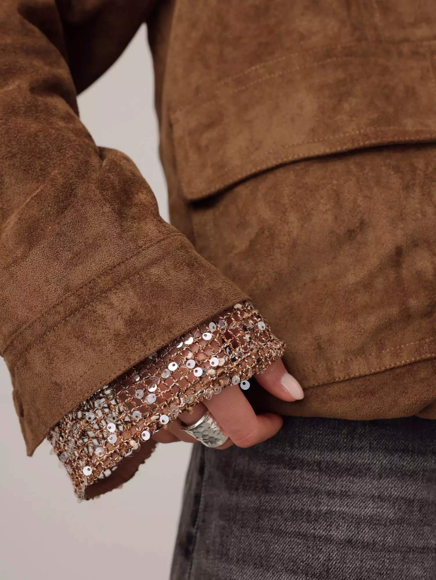 Куртка (onesize (42-46RU), коричневый). Избражение № 4