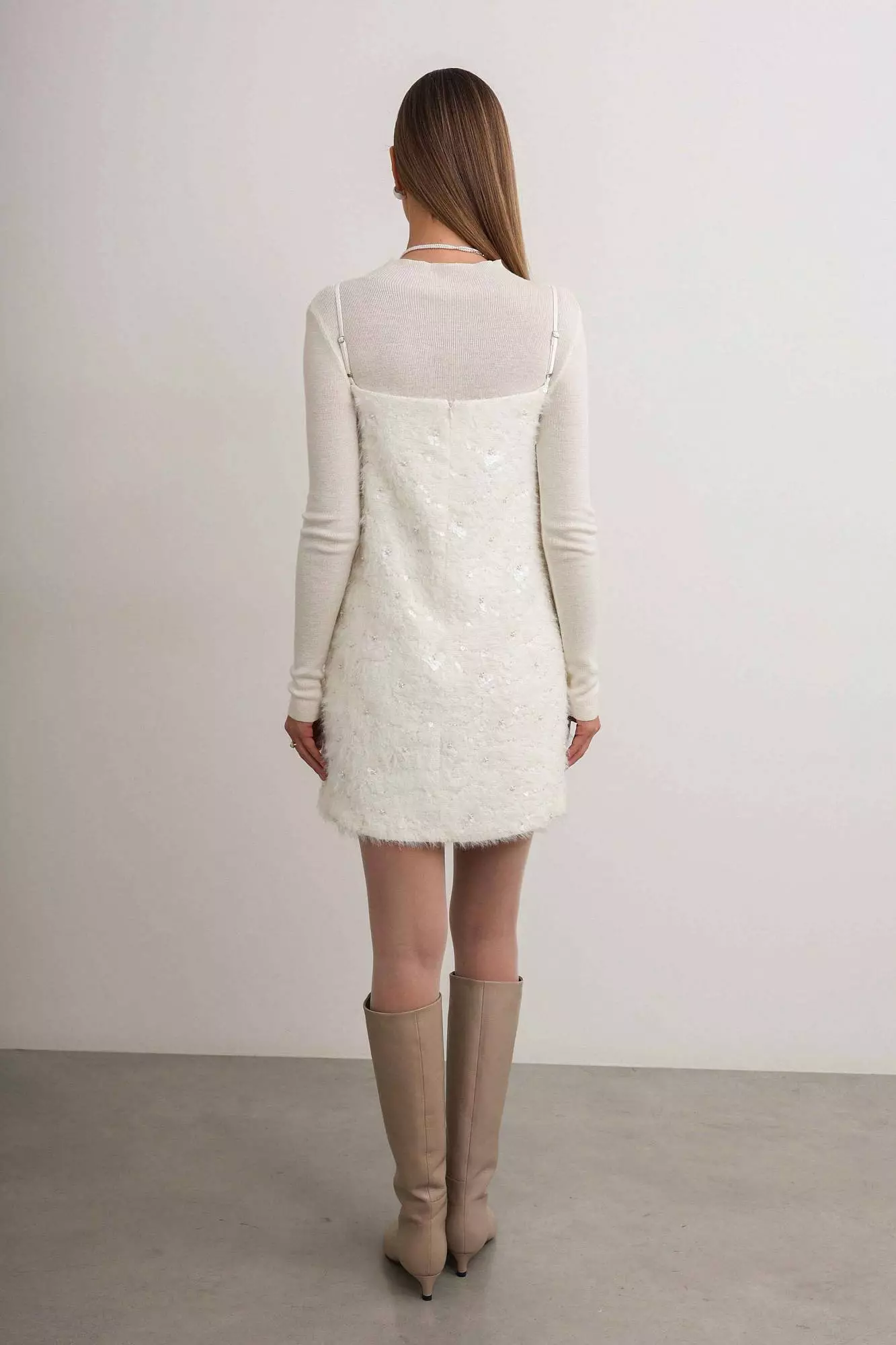 Платье (M (44RU), молочный). Избражение № 3