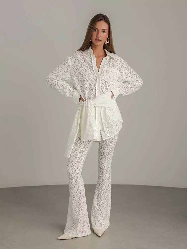 Рубашка (L (46RU), молочный). Изображение № 2