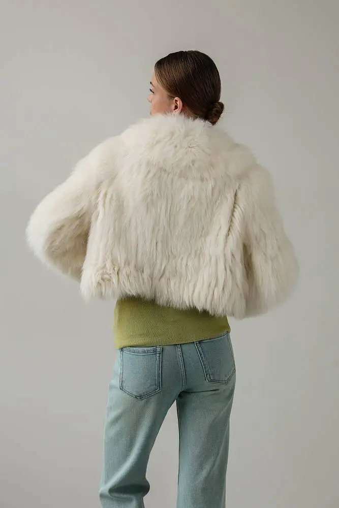 Шуба (onesize (40-44RU), молочный). Изображение № 6