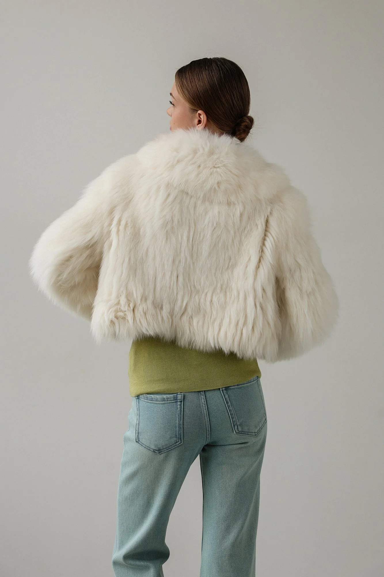 Шуба (onesize (40-44RU), молочный). Избражение № 6