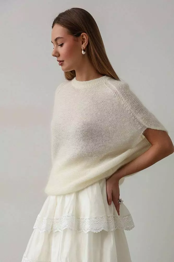 Свитер (onesize (42-46RU), белый). Изображение № 2