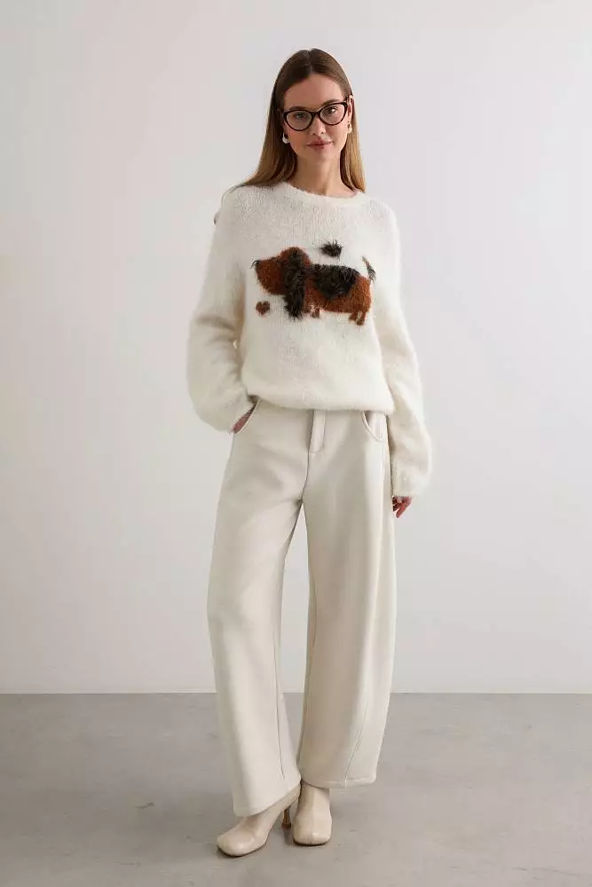 Свитер (onesize (42-46RU), молочный). Изображение № 2