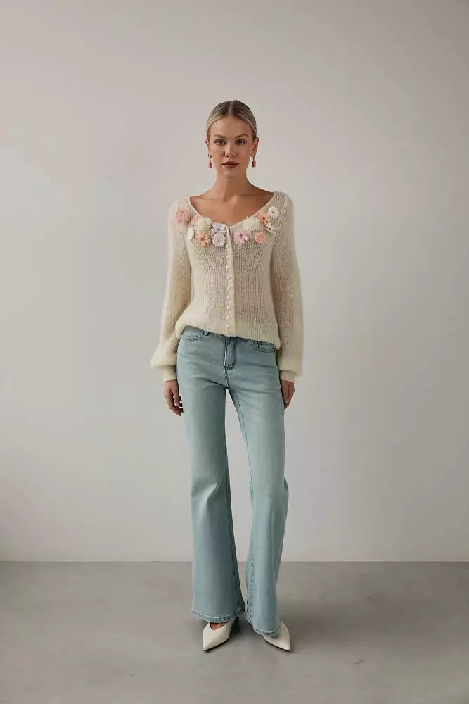 Кардиган (onesize (42-46RU), светло-бежевый). Изображение № 2