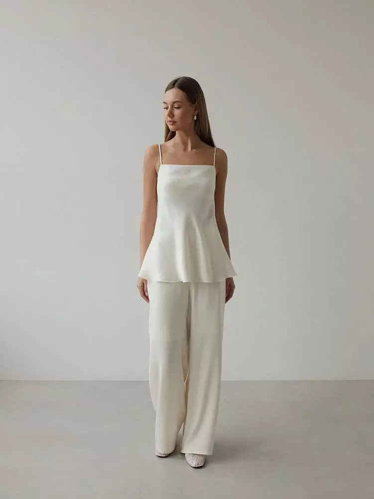 Брюки (S (42RU), слоновая кость). Изображение № 1