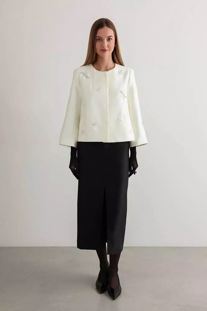 Жакет (S (42RU), молочный). Изображение № 1