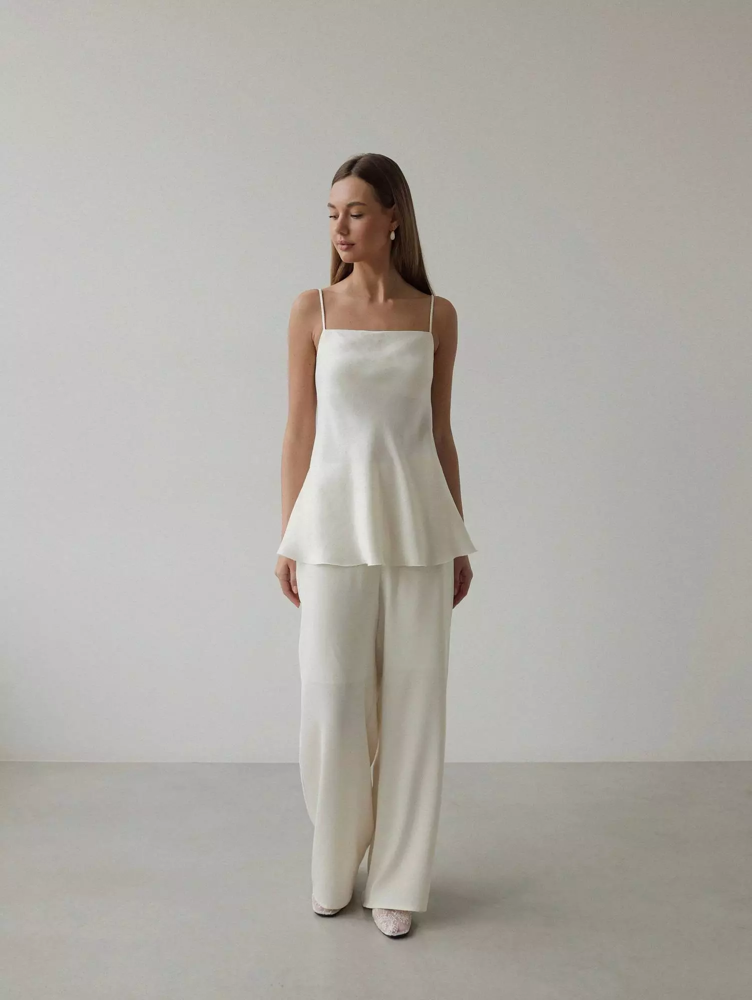 Брюки (S (42RU), слоновая кость). Избражение № 1