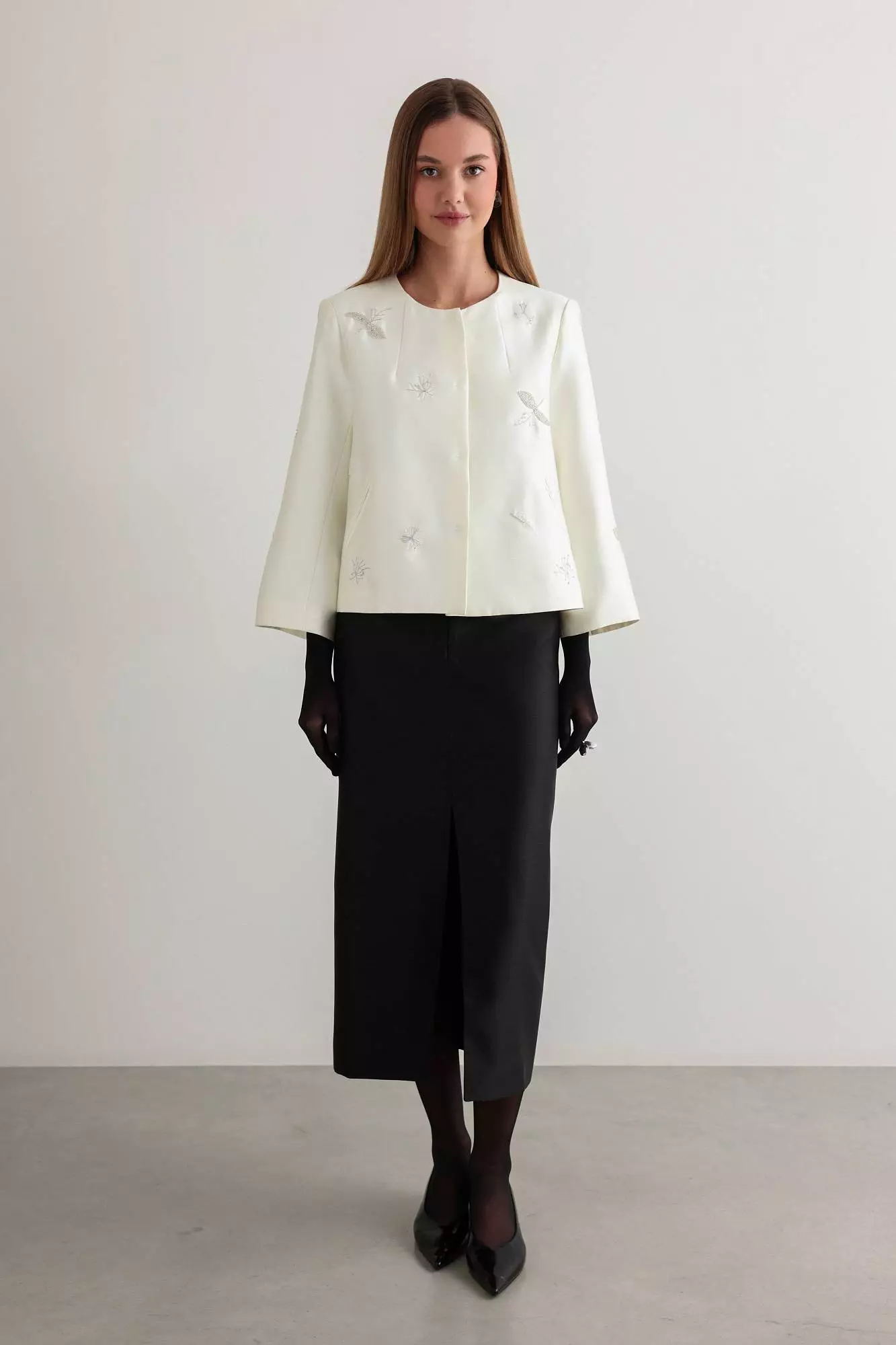 Жакет (S (42RU), молочный). Избражение № 1