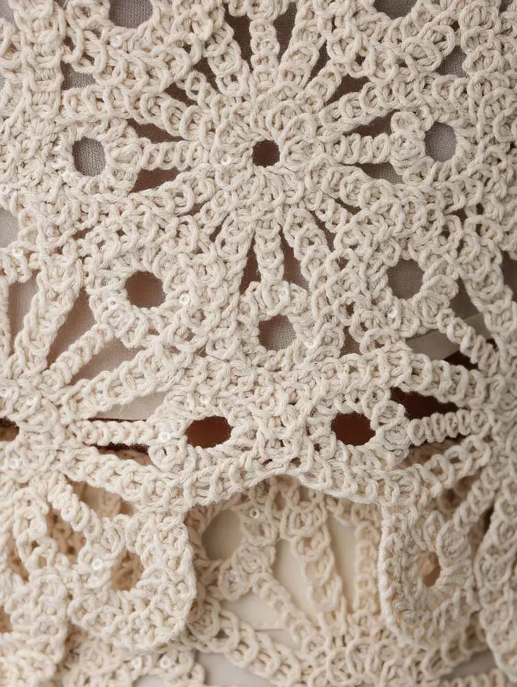 Костюм: топ и юбка (S (42RU), светло-бежевый). Изображение № 4