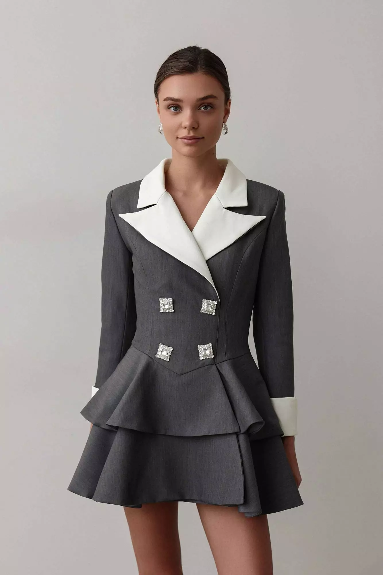 Платье (S (42RU), серый). Избражение № 4