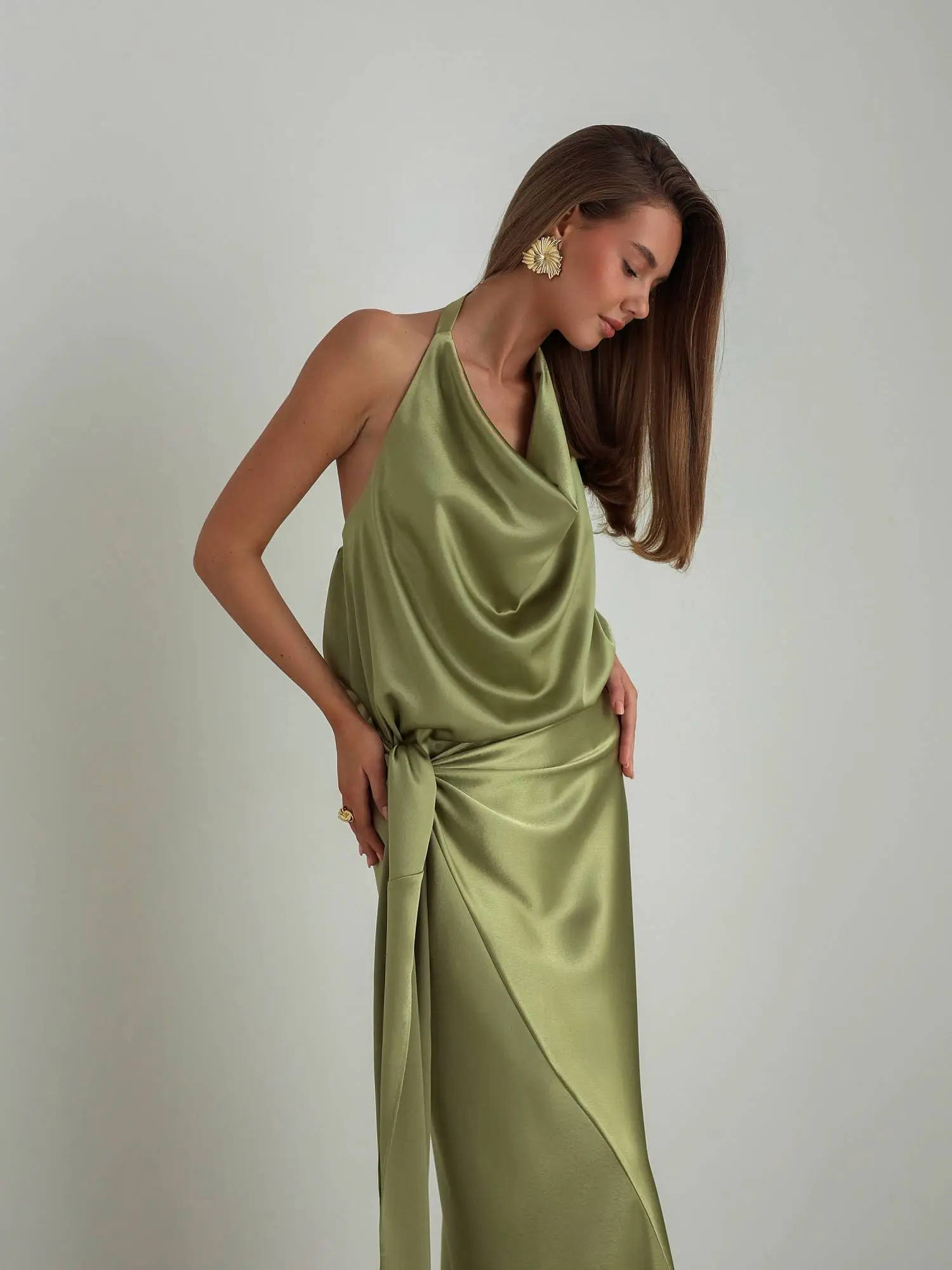 Топ (S (42RU) оливковый). Избражение № 3