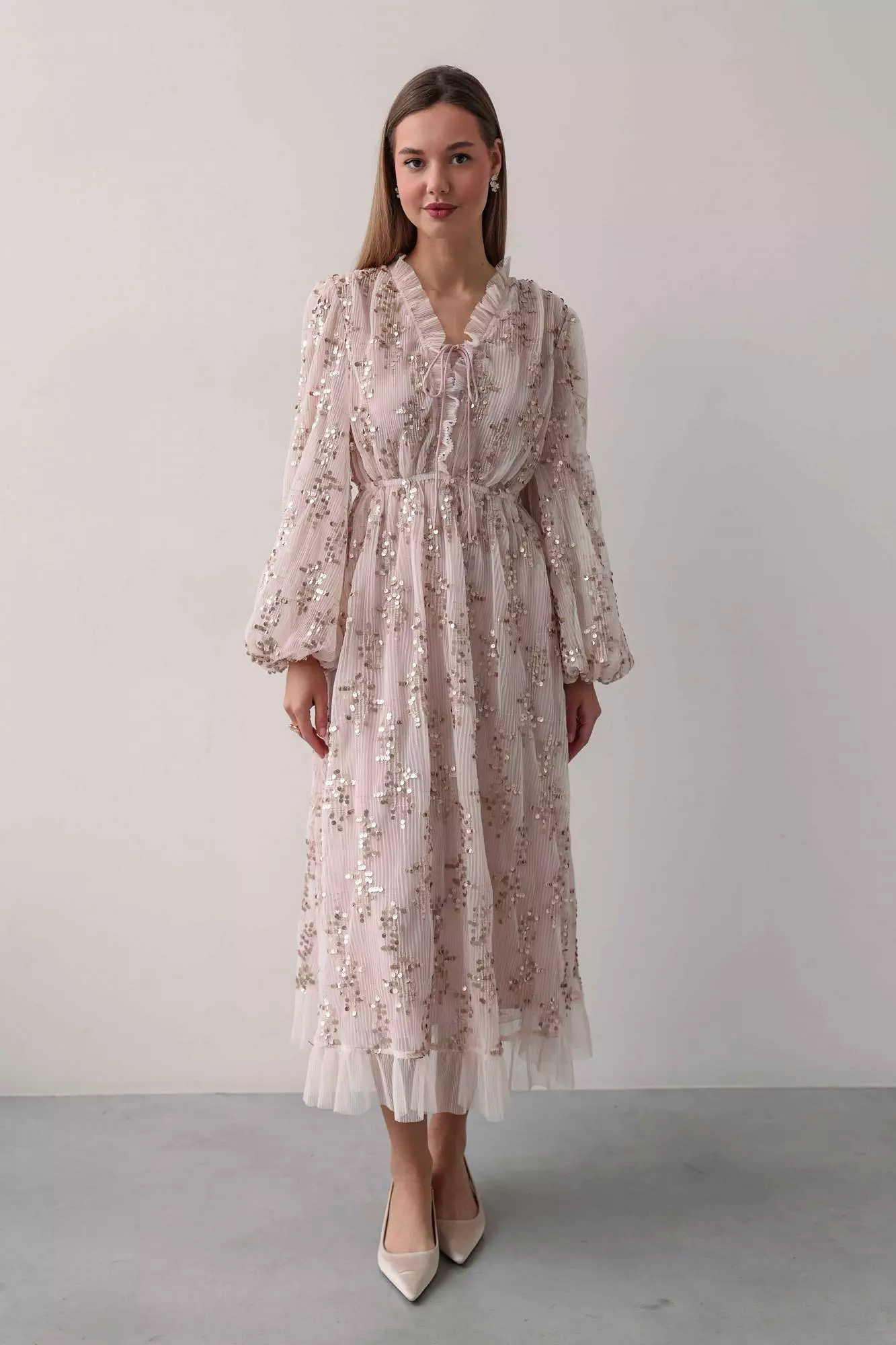 Платье (S (42RU), нежно-розовый). Избражение № 1