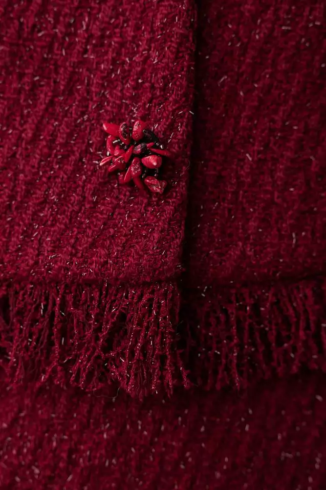 Костюм: жакет и юбка (M (44RU), бордовый). Изображение № 4