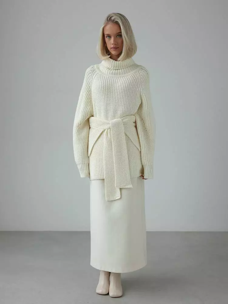 Свитер (onesize (42-46RU), молочный). Изображение № 2