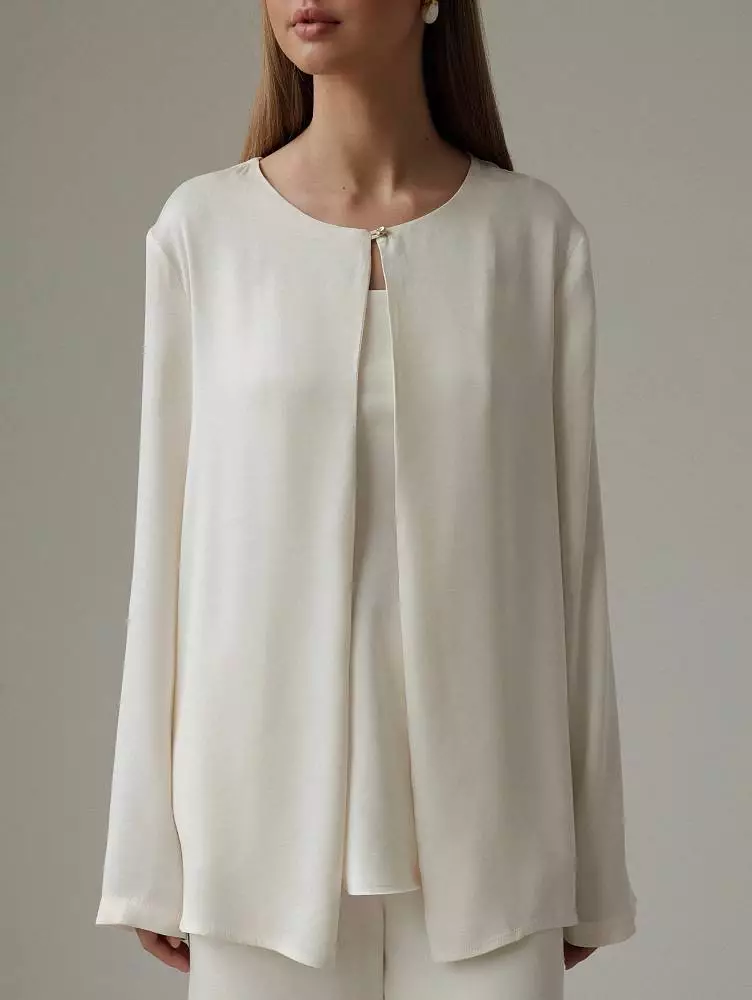 Накидка (S (42RU), слоновая кость). Изображение № 2