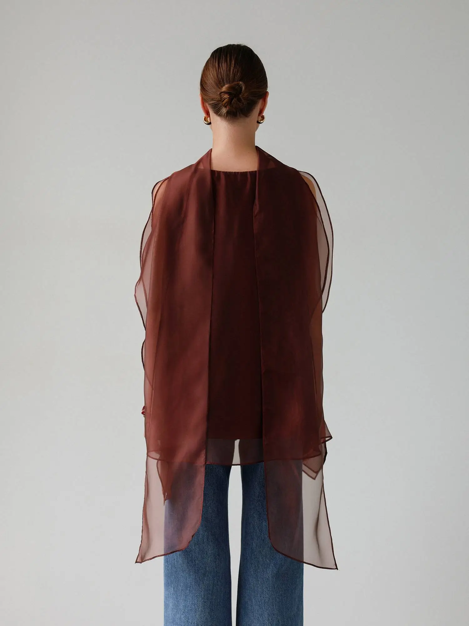 Топ (M (44RU), красно-коричневый). Избражение № 6