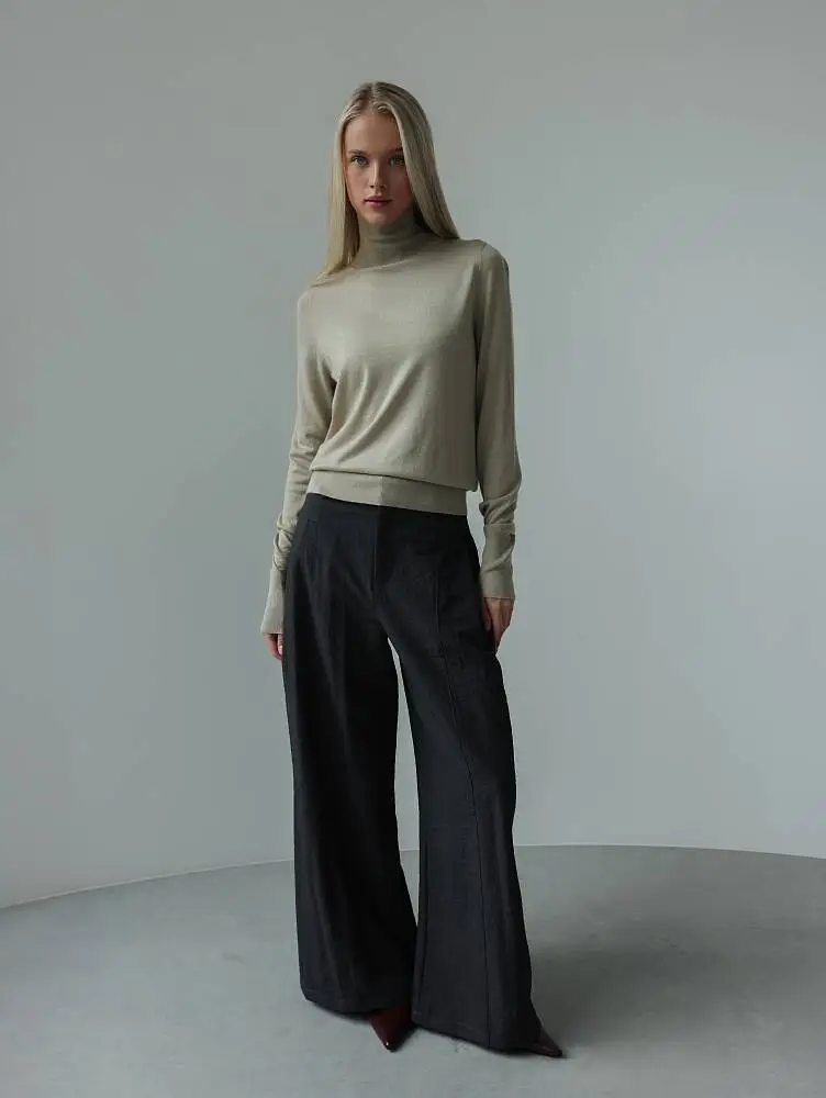 джемпер (onesize (42-46RU), серо-бежевый). Изображение № 1