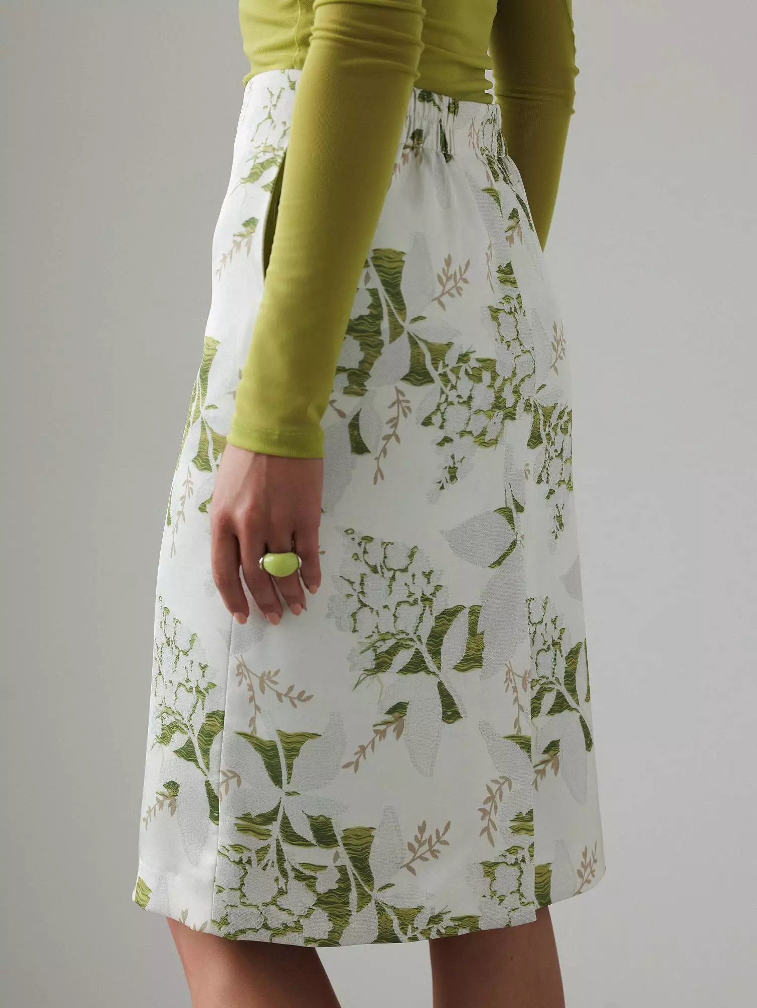 Юбка  (S (42RU), серая олива). Избражение № 6