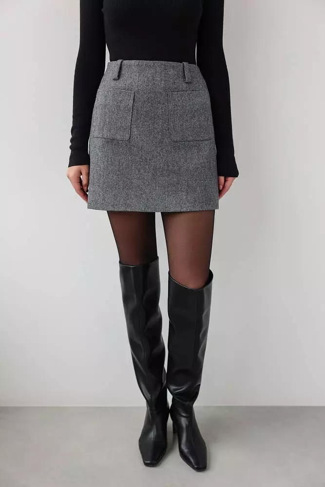 Юбка (S (42RU), серый). Изображение № 2