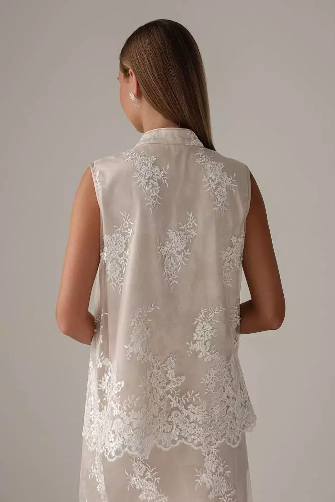 Топ (S (42RU), пудровый). Изображение № 5