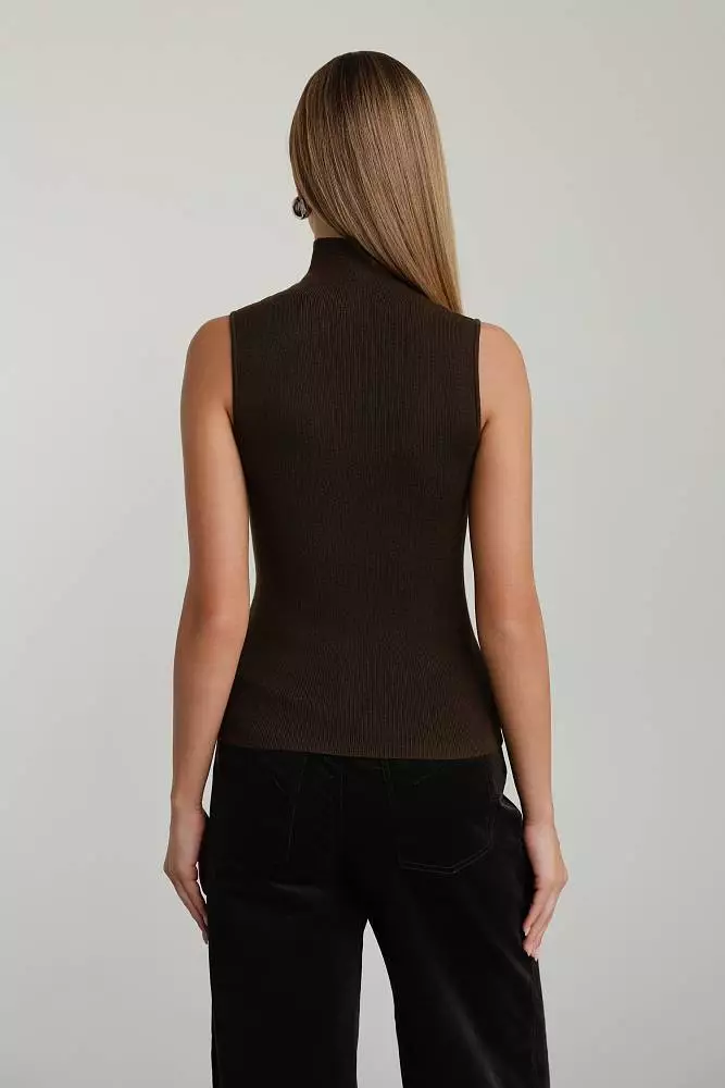 Топ (onesize (40-44RU), коричневый). Изображение № 4