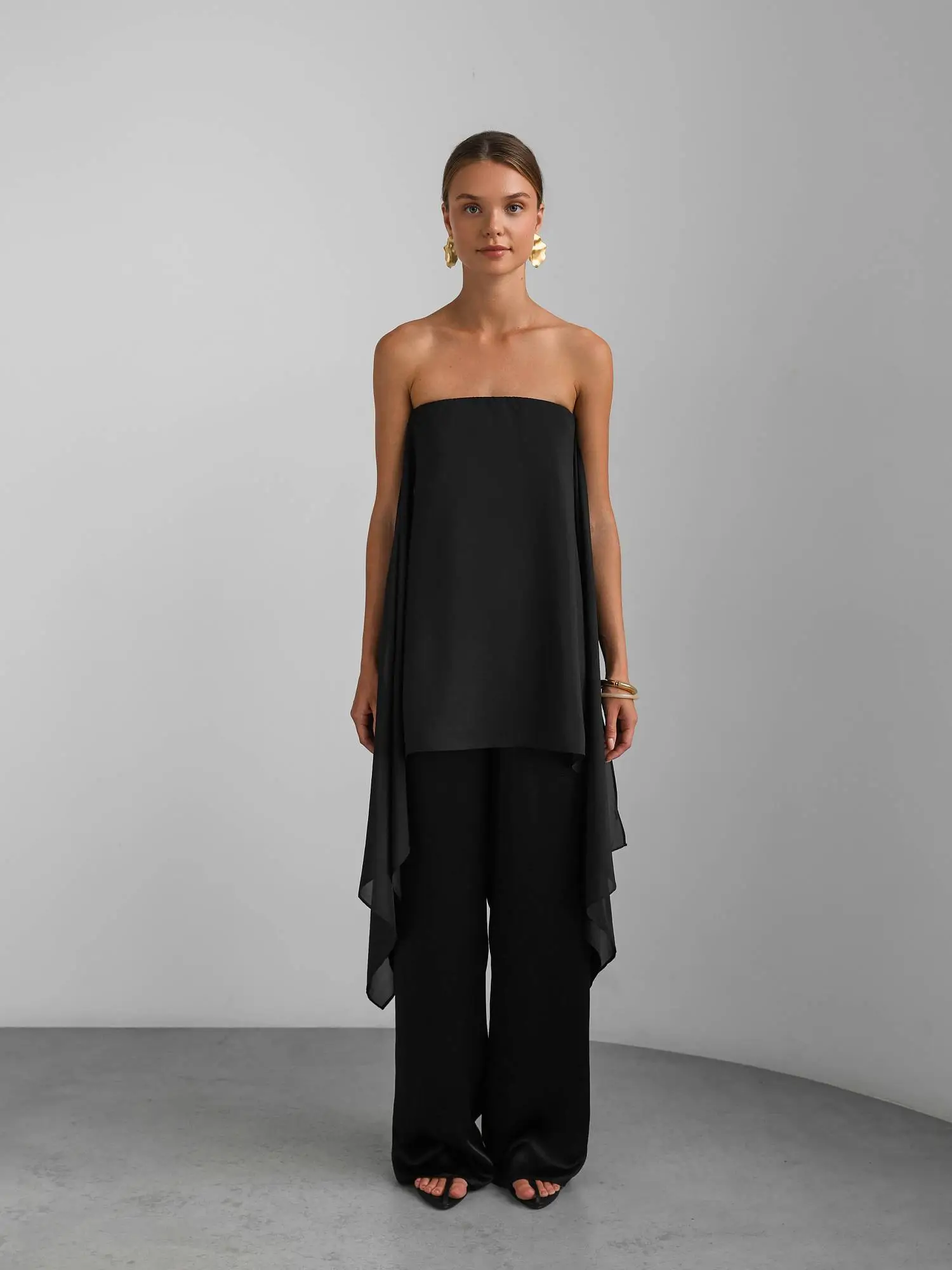 Топ (S (42RU), чёрный). Избражение № 1