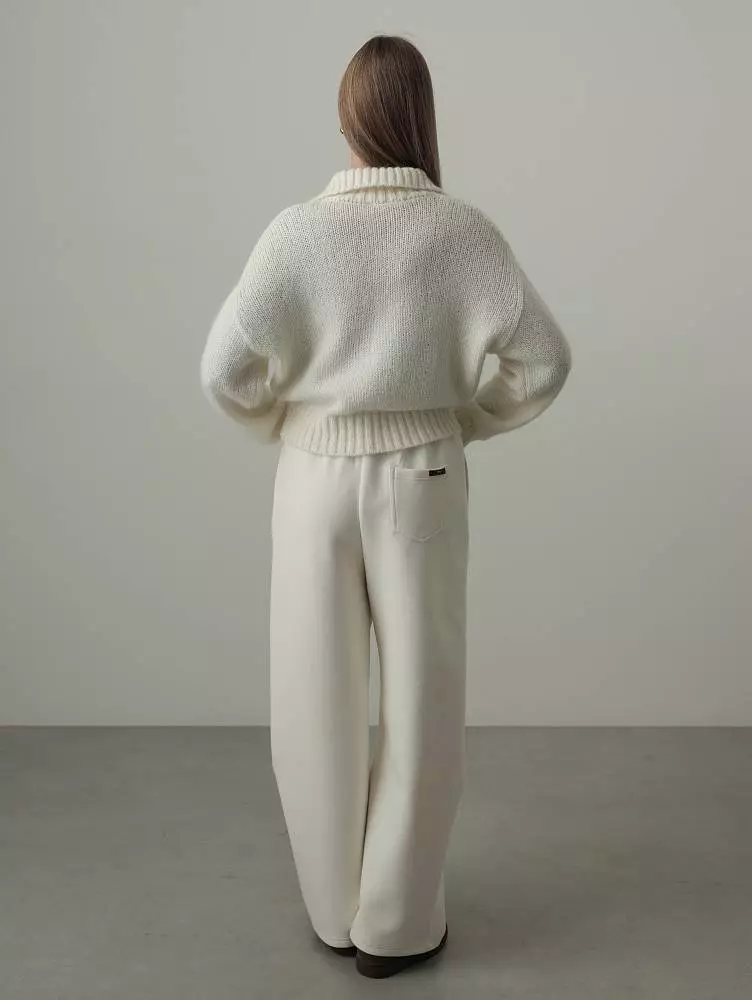 Свитер (onesize (42-46RU), молочный). Изображение № 6