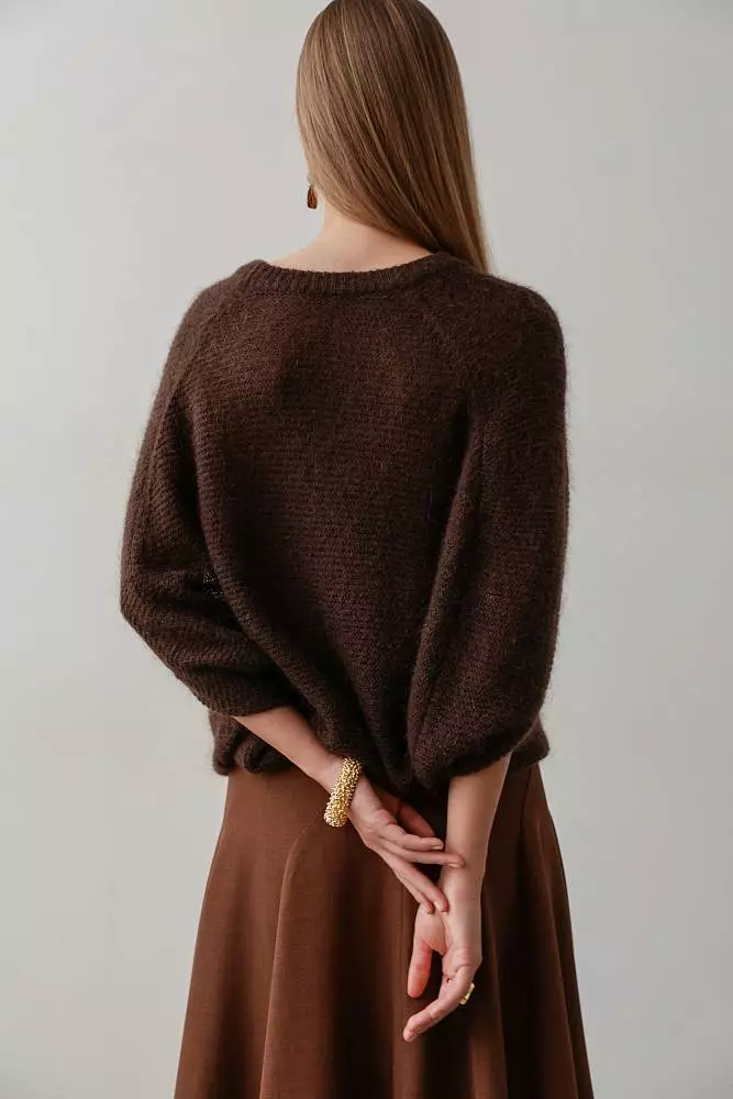 Свитер (onesize (42-46RU), коричневый). Изображение № 3