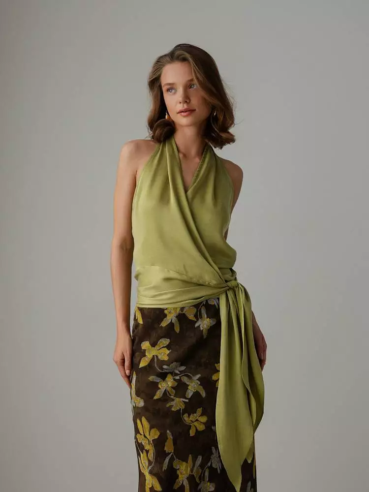 Топ (onesize (42-46RU), золотистая олива). Изображение № 1