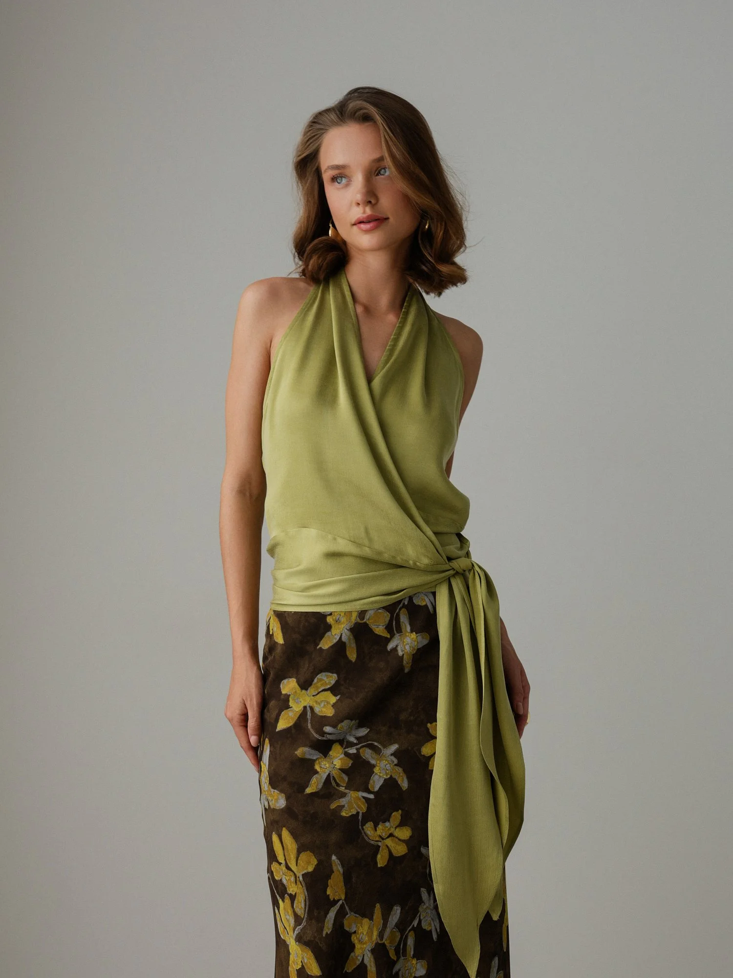 Топ (onesize (42-46RU), золотистая олива). Избражение № 1