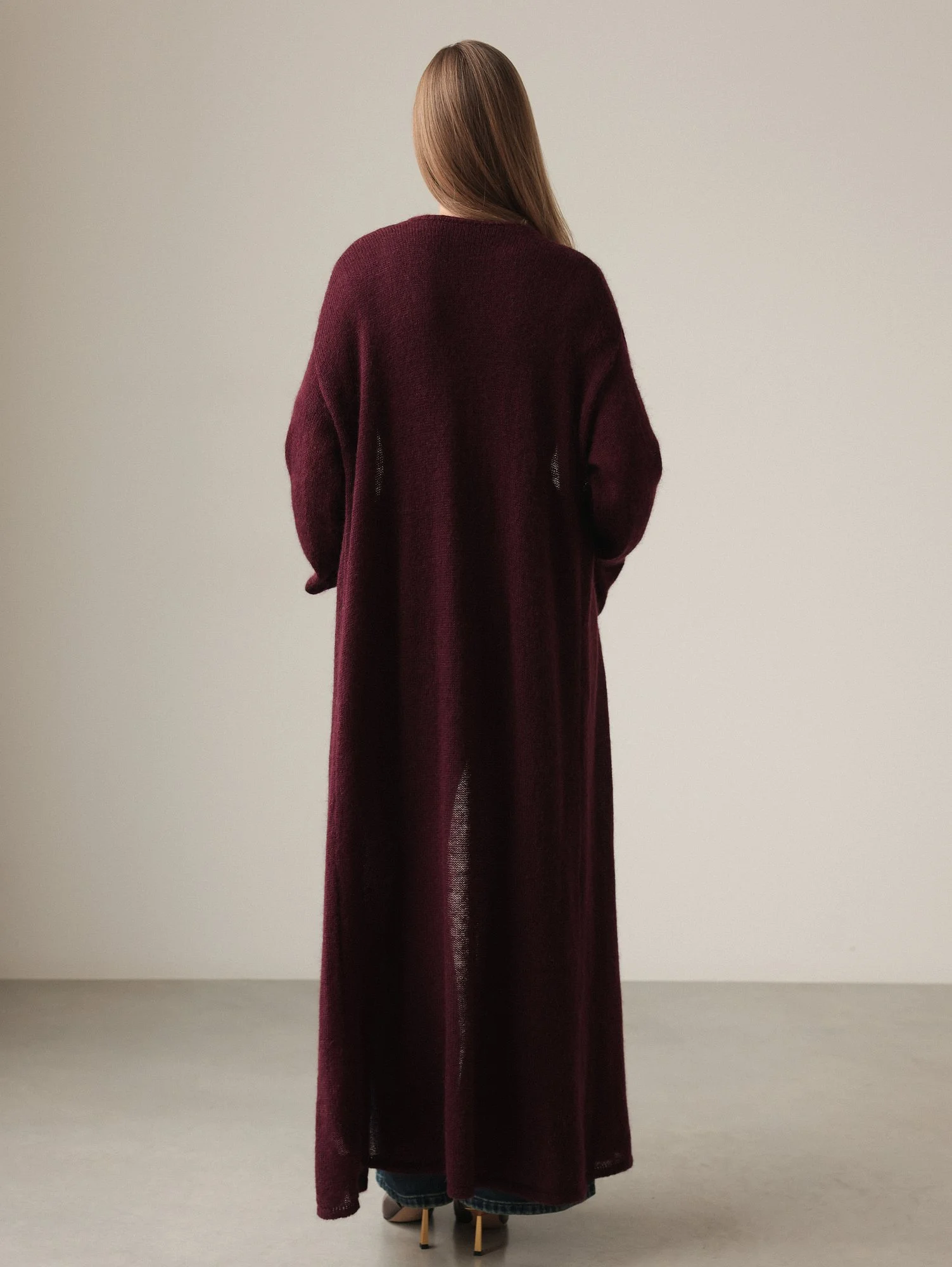 Кардиган (onesize (42-46RU), сливовый). Избражение № 6