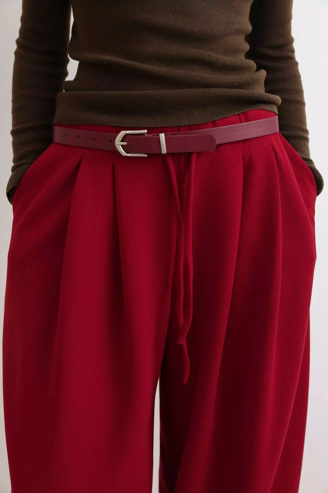 Брюки (M (44RU), бордовый). Избражение № 4