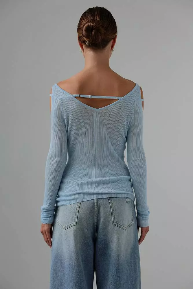 лонгслив (небесно-голубой). Изображение № 4