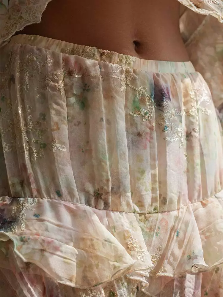 Юбка  (XS (40RU), персиковый). Изображение № 5