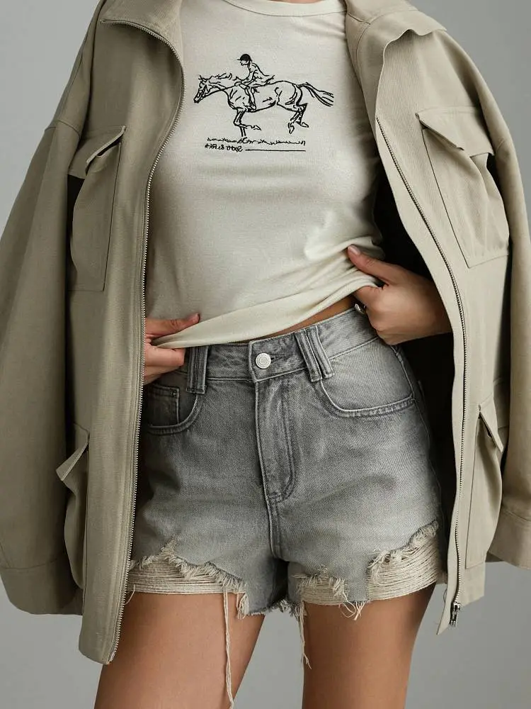 шорты (M (44) серый). Изображение № 1