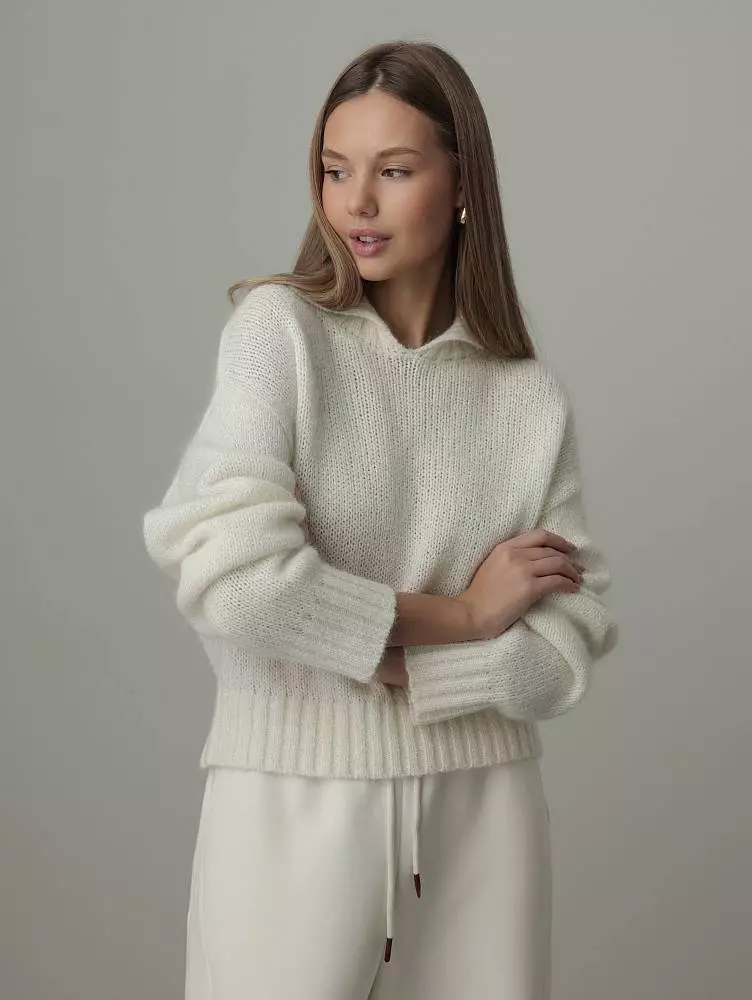 Свитер (onesize (42-46RU), молочный). Изображение № 1