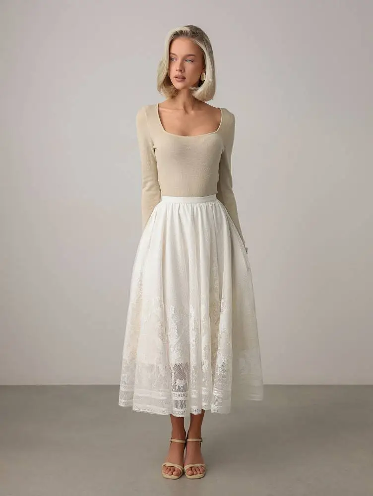 Джемпер (onesize (42-46RU), бежевый). Изображение № 2