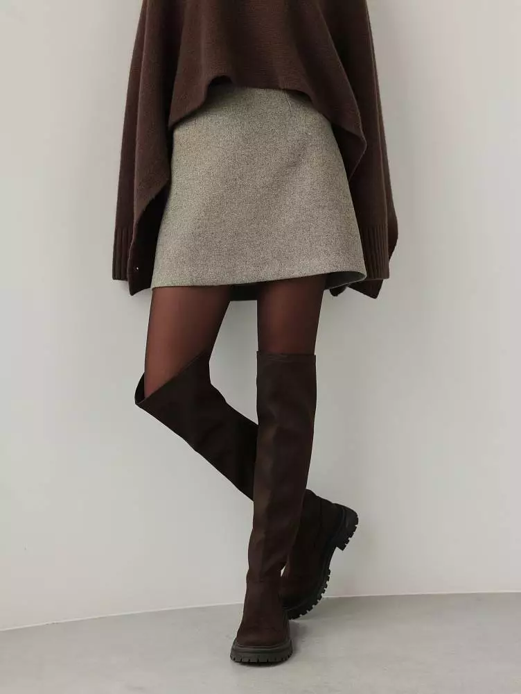 Ботфорты (38, темно-коричневый). Изображение № 2