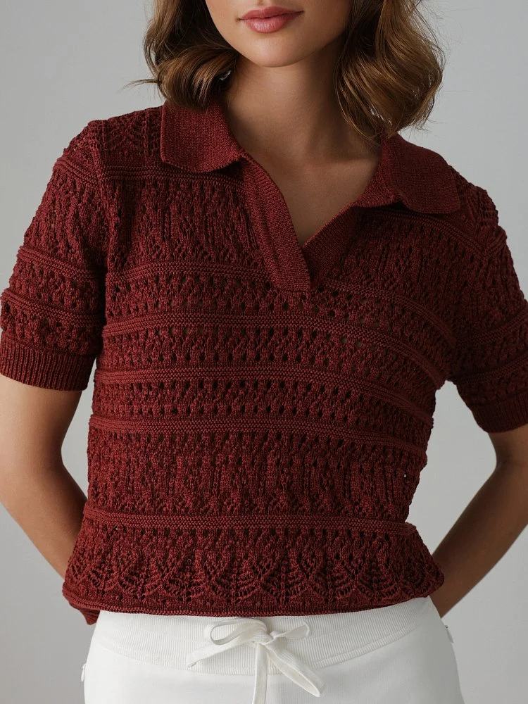 Джемпер (S (42RU), красно-коричневый). Изображение № 2