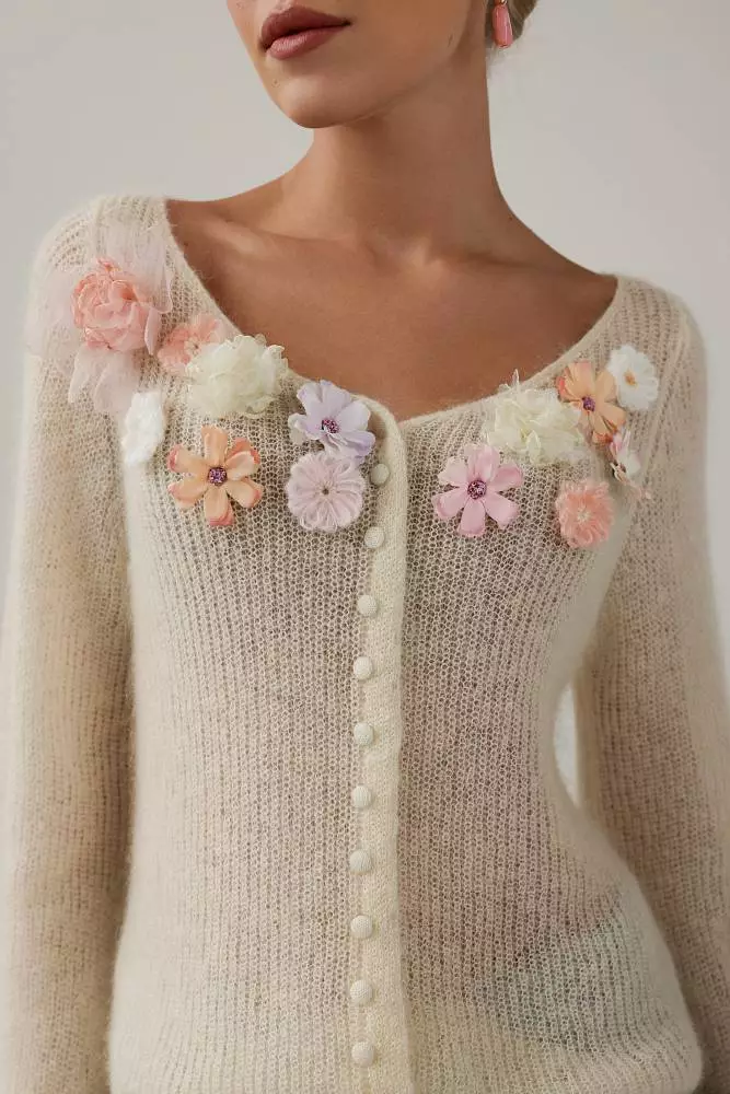 Кардиган (onesize (42-46RU), светло-бежевый). Изображение № 3